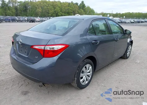 2016 Toyota Corolla Le from USA, damaged, VIN 5YFBURHE9GP437688